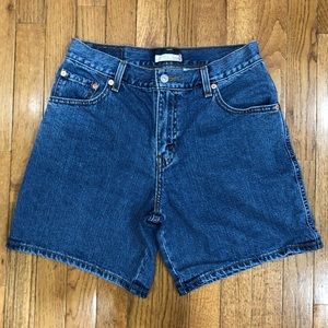{Levi’s} High Waisted 550 Relaxed Fit Denim Shorts